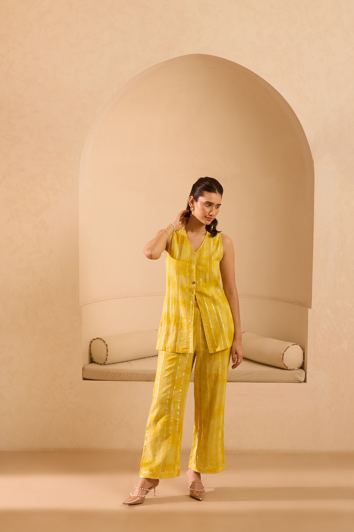 Garden Party Twinset - Yellow