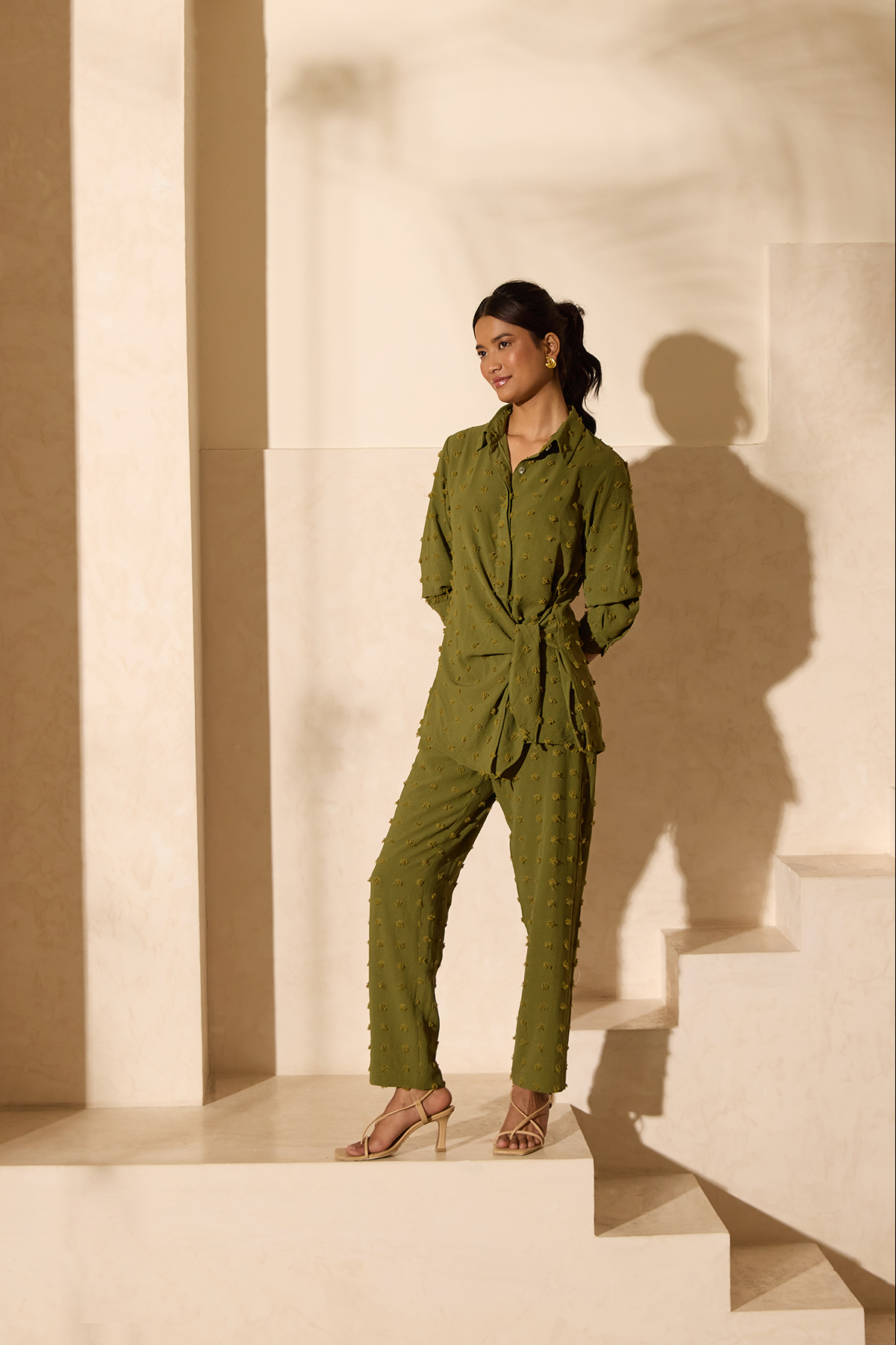 Knot Twinset - Olive