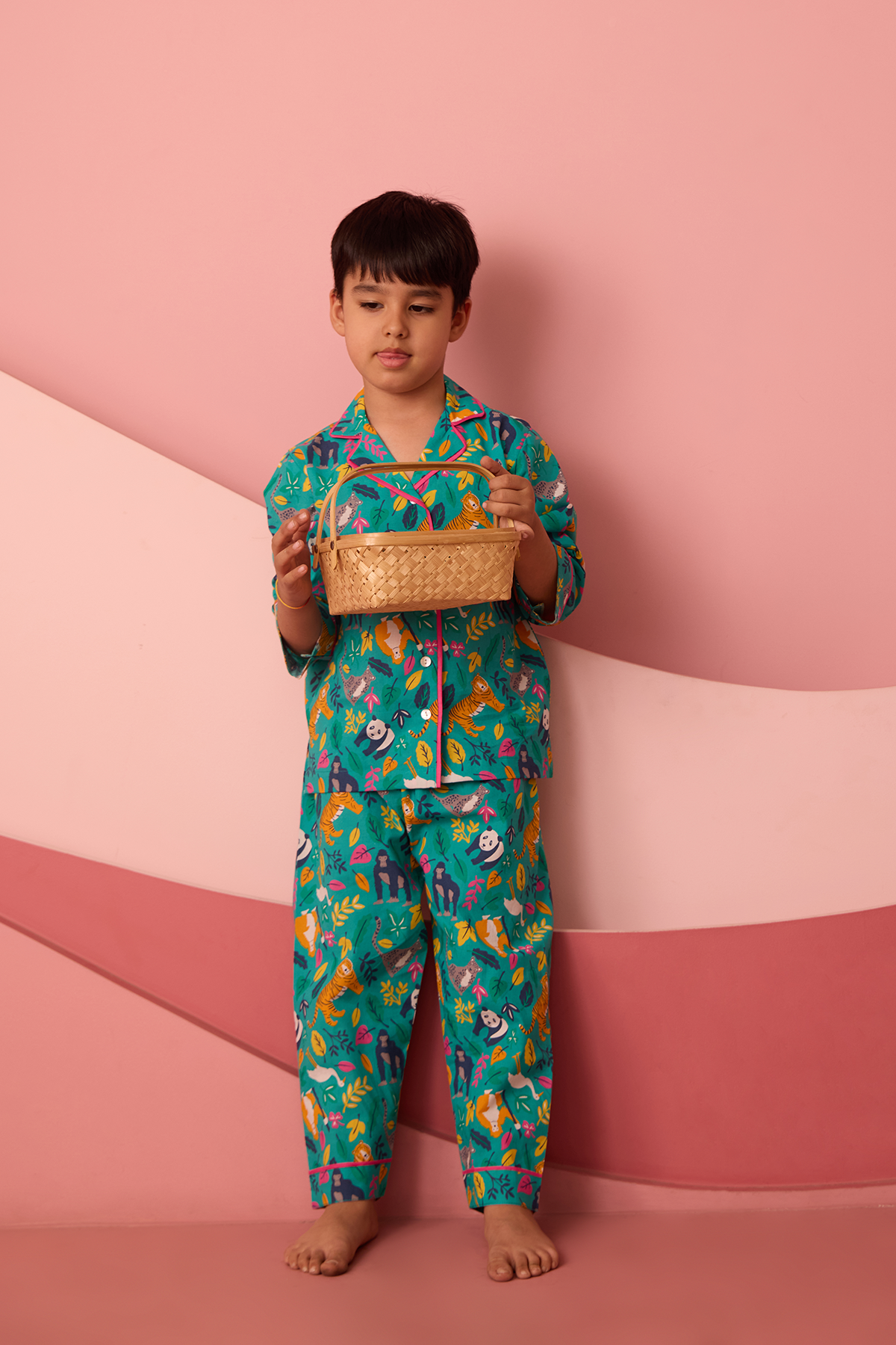 Green Jungle Pyjama Set