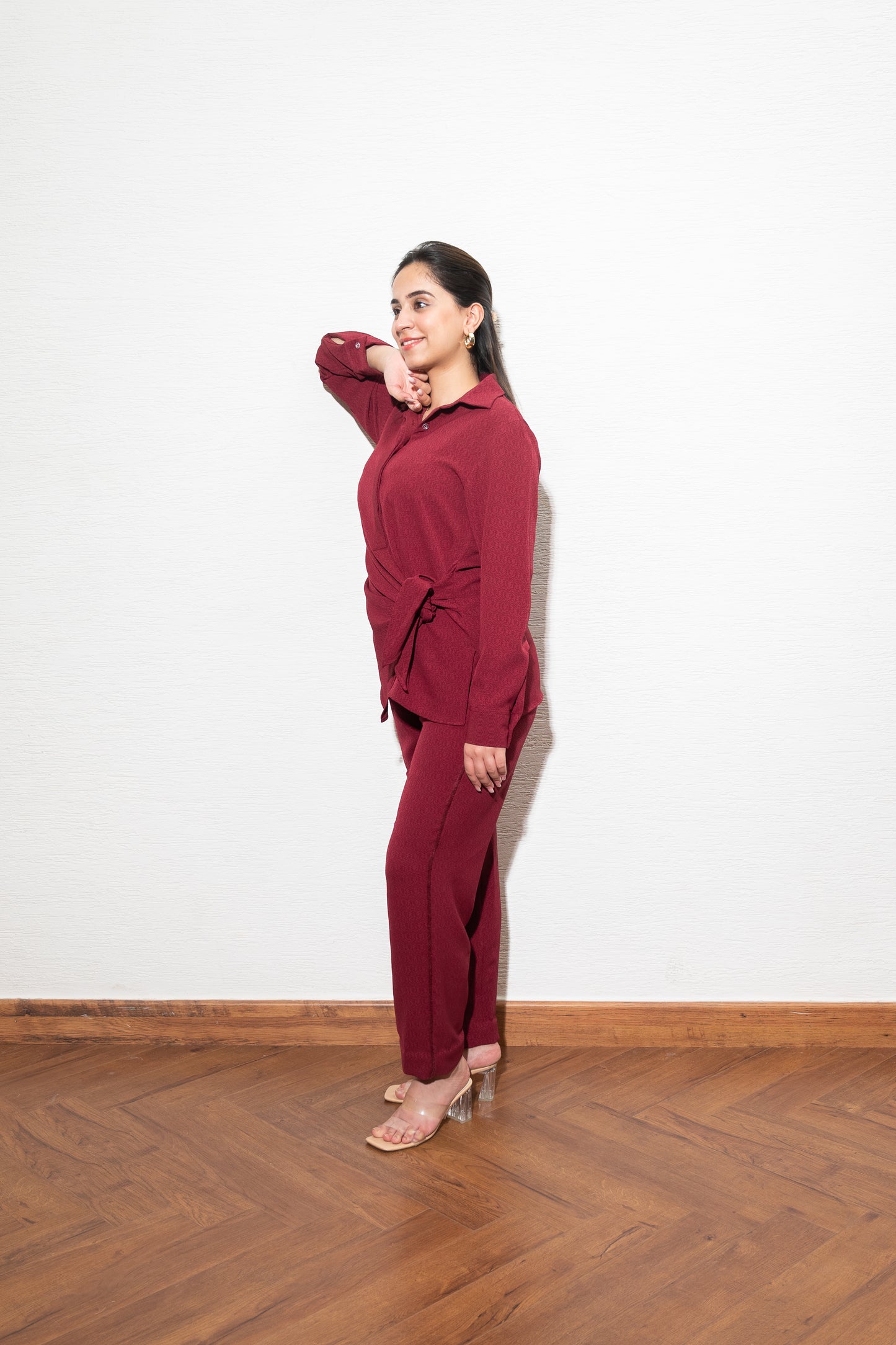 Ruby Jacquard Co-ord set